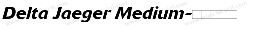 Delta Jaeger Medium字体转换